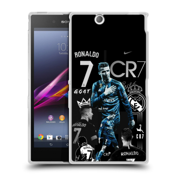 Силиконовый чехол на Sony Xperia Z Ultra с принтом Реал Роналдо Силиконовый чехол на Sony Xperia Z Ultra с принтом Реал Роналдо