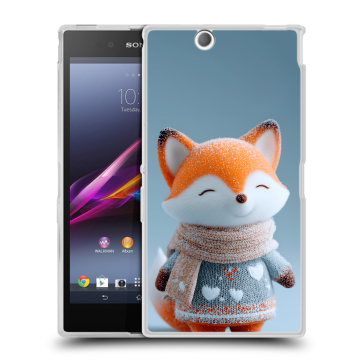 Силиконовый чехол на Sony Xperia Z Ultra  с принтом Лиса