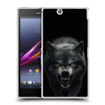 Силиконовый чехол на Sony Xperia Z Ultra с принтом Волк Силиконовый чехол на Sony Xperia Z Ultra с принтом Волк