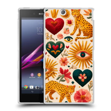 Силиконовый чехол на Sony Xperia Z Ultra  с принтом Модный принт
