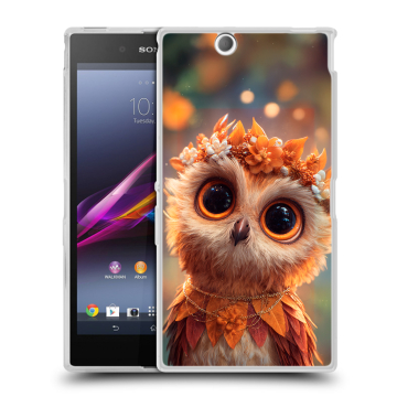 Силиконовый чехол на Sony Xperia Z Ultra с принтом Милая сова Силиконовый чехол на Sony Xperia Z Ultra с принтом Милая сова