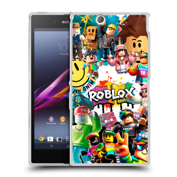 Силиконовый чехол на Sony Xperia Z Ultra с принтом Roblox Роблокс Силиконовый чехол на Sony Xperia Z Ultra с принтом Roblox Роблокс
