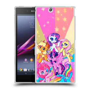 Силиконовый чехол на Sony Xperia Z Ultra с принтом My little pony Дружба чудо Силиконовый чехол на Sony Xperia Z Ultra с принтом My little pony Дружба чудо