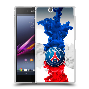 Силиконовый чехол на Sony Xperia Z Ultra с принтом PSG ПСЖ Силиконовый чехол на Sony Xperia Z Ultra с принтом PSG ПСЖ