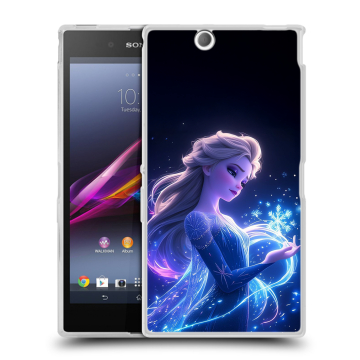 Силиконовый чехол на Sony Xperia Z Ultra с принтом Холодное сердце Frozen Силиконовый чехол на Sony Xperia Z Ultra с принтом Холодное сердце Frozen