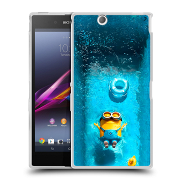 Силиконовый чехол на Sony Xperia Z Ultra с принтом Миньоны Силиконовый чехол на Sony Xperia Z Ultra с принтом Миньоны