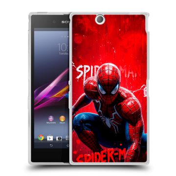 Силиконовый чехол на Sony Xperia Z Ultra с принтом Spiderman Человек паук Силиконовый чехол на Sony Xperia Z Ultra с принтом Spiderman Человек паук