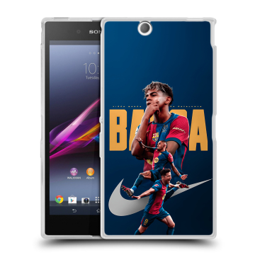 Силиконовый чехол на Sony Xperia Z Ultra с принтом Барселона Barca Yamal Силиконовый чехол на Sony Xperia Z Ultra с принтом Барселона Barca Yamal