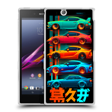 Силиконовый чехол на Sony Xperia Z Ultra с принтом машины тачки Силиконовый чехол на Sony Xperia Z Ultra с принтом машины тачки