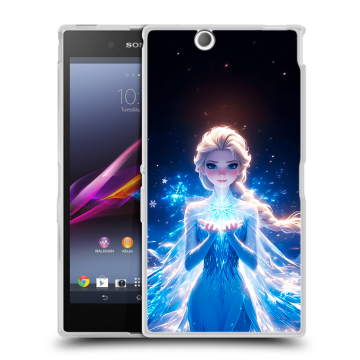 Силиконовый чехол на Sony Xperia Z Ultra с принтом Холодное сердце Frozen Силиконовый чехол на Sony Xperia Z Ultra с принтом Холодное сердце Frozen