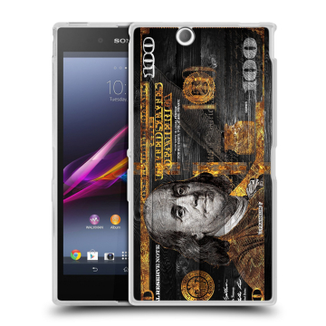 Силиконовый чехол на Sony Xperia Z Ultra с принтом Доллар деньги Силиконовый чехол на Sony Xperia Z Ultra с принтом Доллар деньги