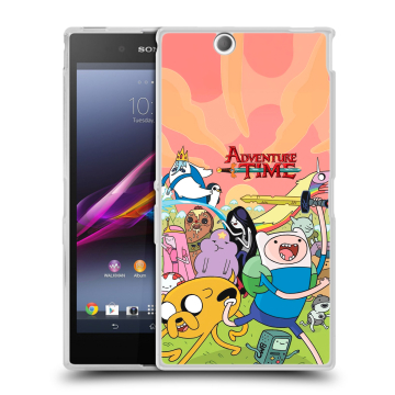 Силиконовый чехол на Sony Xperia Z Ultra с принтом Adventure time Время приключений Силиконовый чехол на Sony Xperia Z Ultra с принтом Adventure time Время приключений