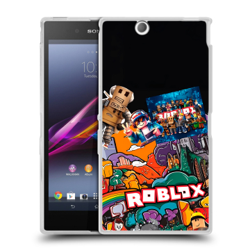 Силиконовый чехол на Sony Xperia Z Ultra с принтом Roblox Роблокс Силиконовый чехол на Sony Xperia Z Ultra с принтом Roblox Роблокс