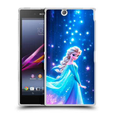 Силиконовый чехол на Sony Xperia Z Ultra с принтом Холодное сердце Frozen Силиконовый чехол на Sony Xperia Z Ultra с принтом Холодное сердце Frozen