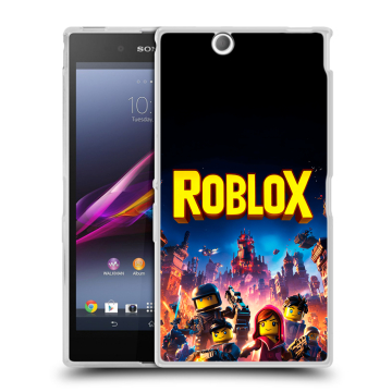 Силиконовый чехол на Sony Xperia Z Ultra с принтом Roblox Роблокс Силиконовый чехол на Sony Xperia Z Ultra с принтом Roblox Роблокс
