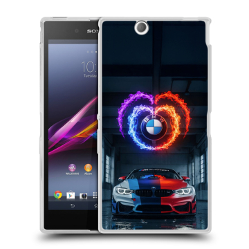 Силиконовый чехол на Sony Xperia Z Ultra с принтом BMW БМВ Силиконовый чехол на Sony Xperia Z Ultra с принтом BMW БМВ