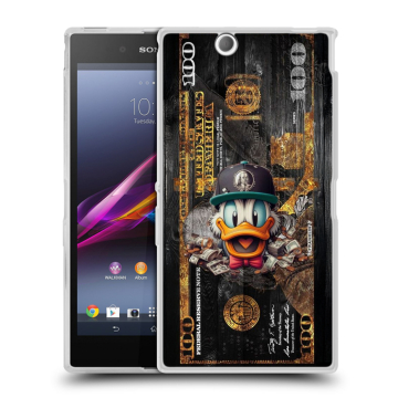 Силиконовый чехол на Sony Xperia Z Ultra с принтом Дональд Дак Доллар Силиконовый чехол на Sony Xperia Z Ultra с принтом Дональд Дак Доллар