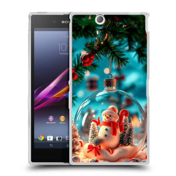 Силиконовый чехол на Sony Xperia Z Ultra  с принтом Новый год