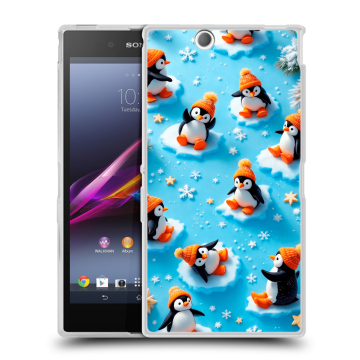 Силиконовый чехол на Sony Xperia Z Ultra  с принтом Новый год