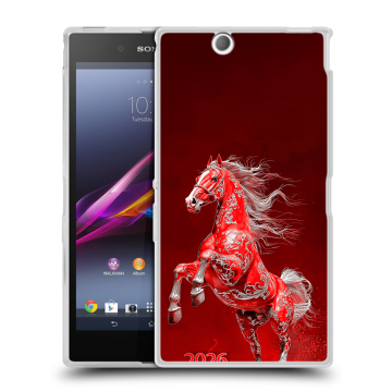 Силиконовый чехол на Sony Xperia Z Ultra  с принтом Новый год