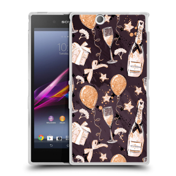 Силиконовый чехол на Sony Xperia Z Ultra  с принтом Новый год
