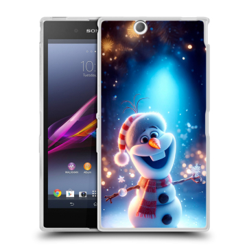 Силиконовый чехол на Sony Xperia Z Ultra  с принтом Новый год