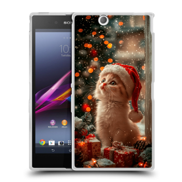 Силиконовый чехол на Sony Xperia Z Ultra  с принтом Новый год
