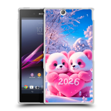 Силиконовый чехол на Sony Xperia Z Ultra  с принтом Новый год