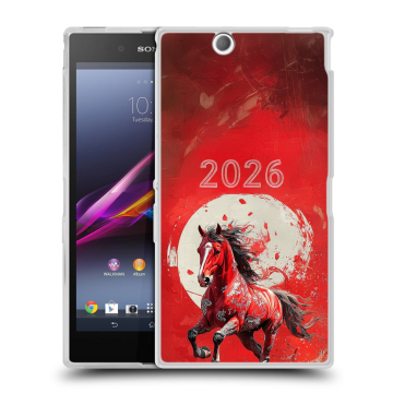 Силиконовый чехол на Sony Xperia Z Ultra  с принтом Новый год
