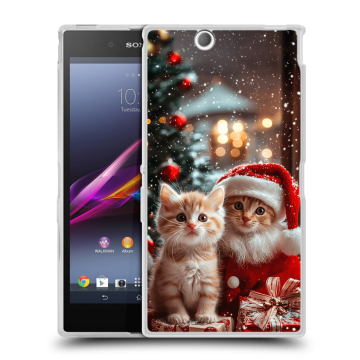 Силиконовый чехол на Sony Xperia Z Ultra  с принтом Новый год