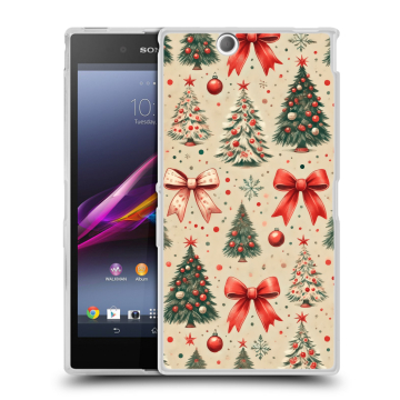 Силиконовый чехол на Sony Xperia Z Ultra  с принтом Новый год