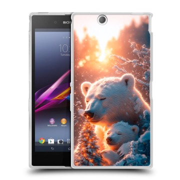 Силиконовый чехол на Sony Xperia Z Ultra с принтом Новый год Силиконовый чехол на Sony Xperia Z Ultra с принтом Новый год
