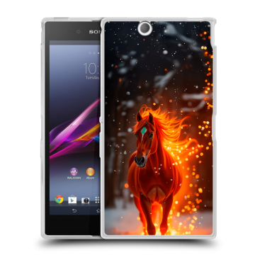 Силиконовый чехол на Sony Xperia Z Ultra с принтом Новый год Силиконовый чехол на Sony Xperia Z Ultra с принтом Новый год