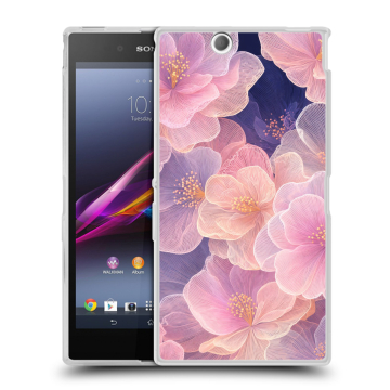 Силиконовый чехол на Sony Xperia Z Ultra с принтом женский Силиконовый чехол на Sony Xperia Z Ultra с принтом женский