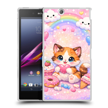 Силиконовый чехол на Sony Xperia Z Ultra с принтом для девочек Силиконовый чехол на Sony Xperia Z Ultra с принтом для девочек