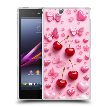 Силиконовый чехол на Sony Xperia Z Ultra с принтом для девочек Силиконовый чехол на Sony Xperia Z Ultra с принтом для девочек