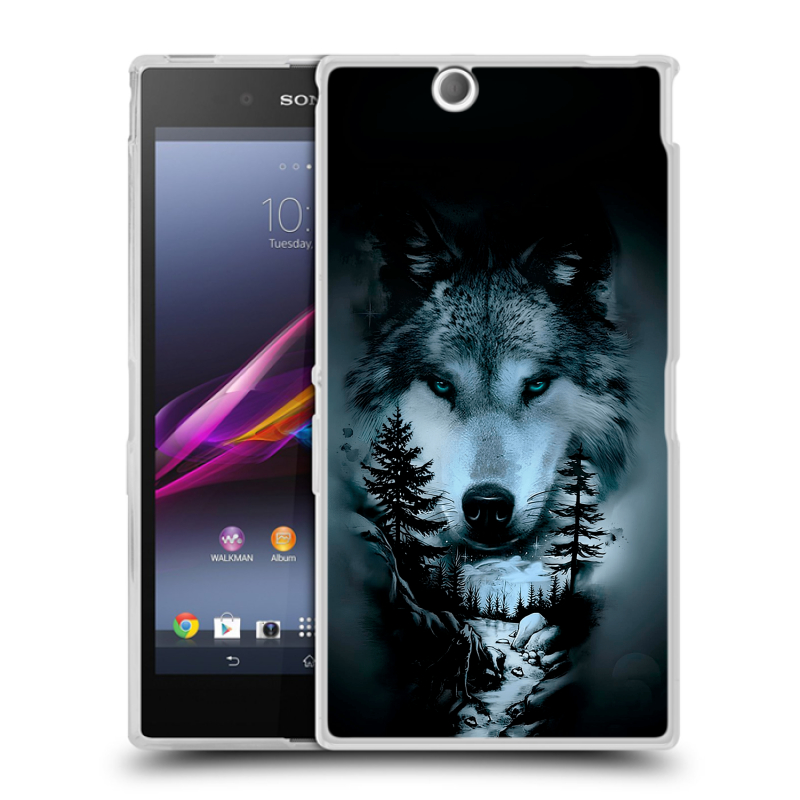 Силиконовый чехол на Sony Xperia Z Ultra с принтом Лесной волк Силиконовый чехол на Sony Xperia Z Ultra с принтом Лесной волк
