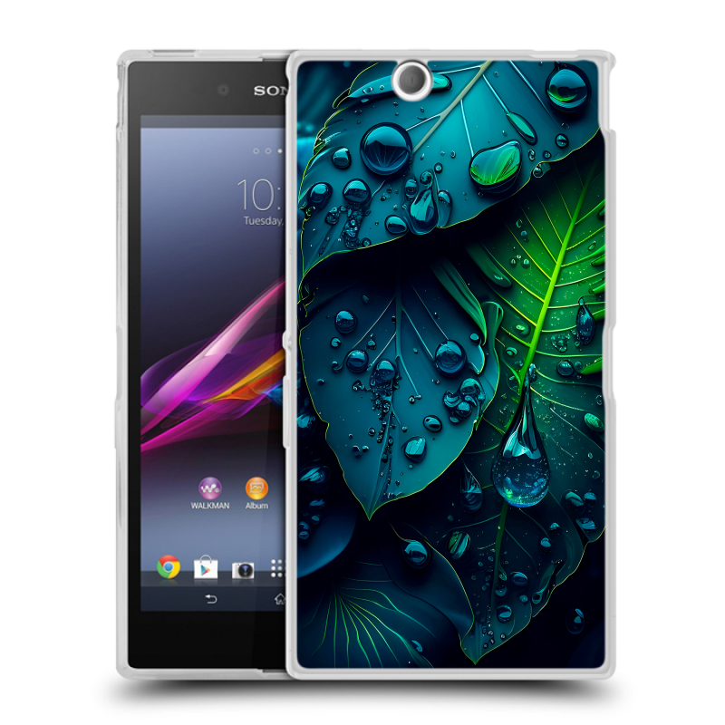Силиконовый чехол на Sony Xperia Z Ultra с принтом Листья Силиконовый чехол на Sony Xperia Z Ultra с принтом Листья