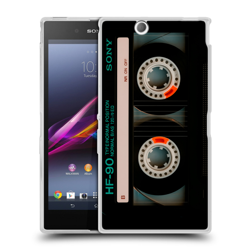 Силиконовый чехол на Sony Xperia Z Ultra с принтом Кассета Силиконовый чехол на Sony Xperia Z Ultra с принтом Кассета