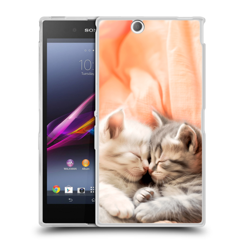 Силиконовый чехол на Sony Xperia Z Ultra с принтом Котята Силиконовый чехол на Sony Xperia Z Ultra с принтом Котята