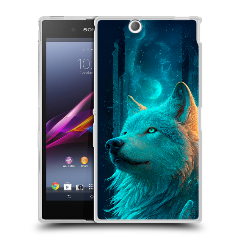 Силиконовый чехол на Sony Xperia Z Ultra с принтом бабочки саккура Силиконовый чехол на Sony Xperia Z Ultra с принтом бабочки саккура