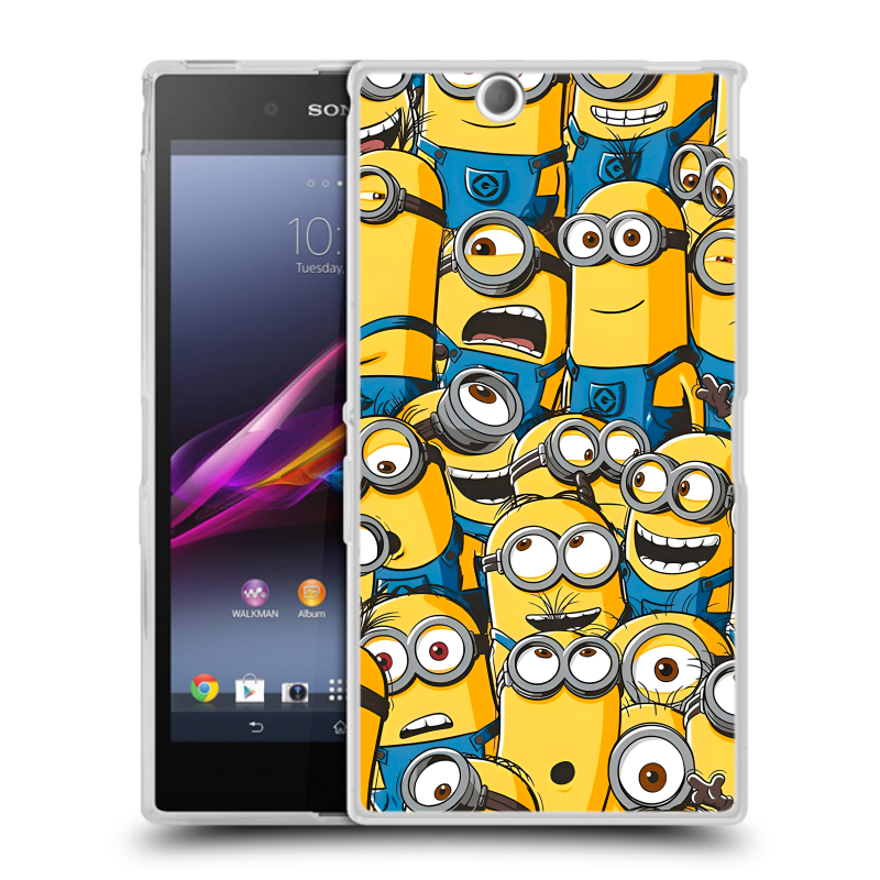 Силиконовый чехол на Sony Xperia Z Ultra с принтом Миньоны Силиконовый чехол на Sony Xperia Z Ultra с принтом Миньоны