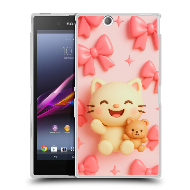 Силиконовый чехол на Sony Xperia Z Ultra с принтом для девочек Силиконовый чехол на Sony Xperia Z Ultra с принтом для девочек