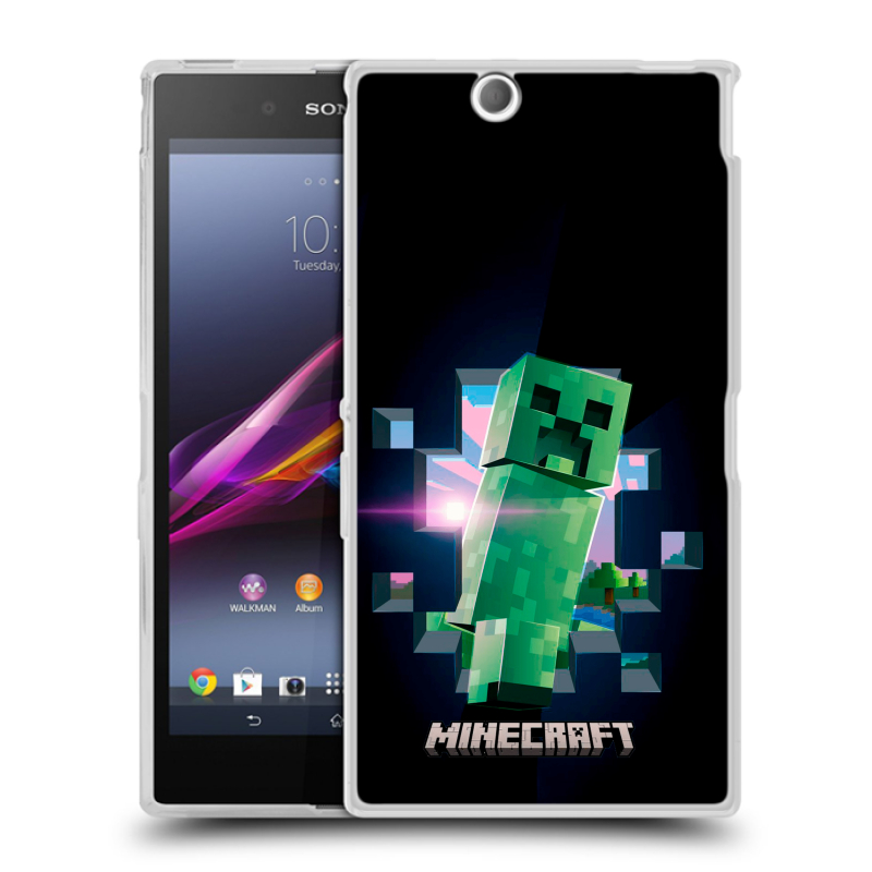 Силиконовый чехол на Sony Xperia Z Ultra с принтом Майнкрафт Minecraft Силиконовый чехол на Sony Xperia Z Ultra с принтом Майнкрафт Minecraft