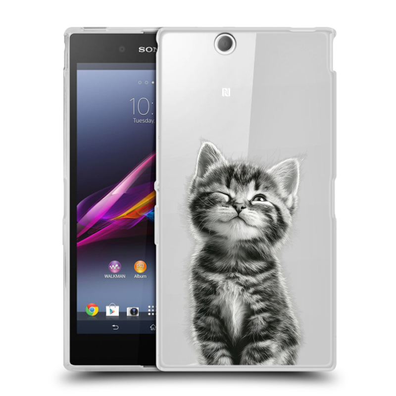 Силиконовый чехол на Sony Xperia Z Ultra с принтом Котенок Силиконовый чехол на Sony Xperia Z Ultra с принтом Котенок