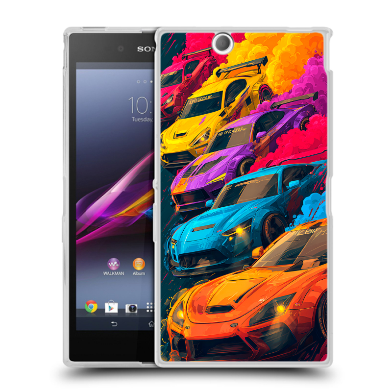 Силиконовый чехол на Sony Xperia Z Ultra с принтом Тачки Силиконовый чехол на Sony Xperia Z Ultra с принтом Тачки