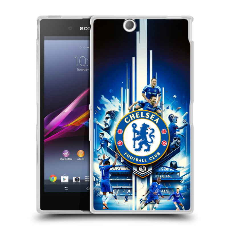 Силиконовый чехол на Sony Xperia Z Ultra с принтом Chelsea Челси Силиконовый чехол на Sony Xperia Z Ultra с принтом Chelsea Челси