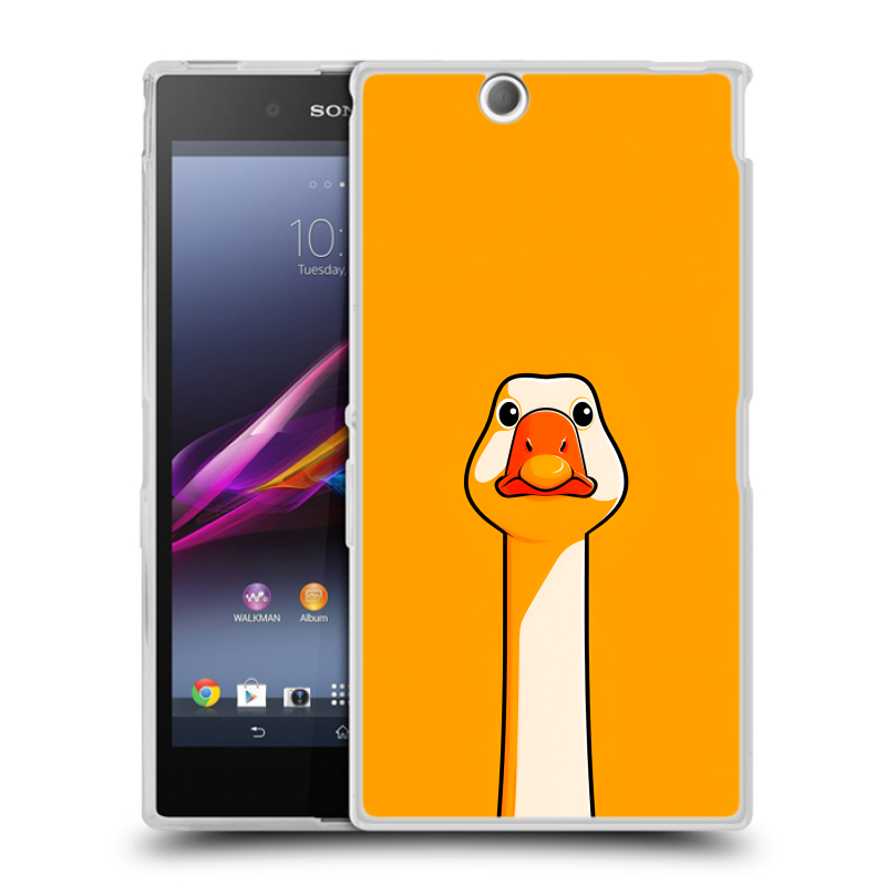 Силиконовый чехол на Sony Xperia Z Ultra с принтом Смешная утка Силиконовый чехол на Sony Xperia Z Ultra с принтом Смешная утка