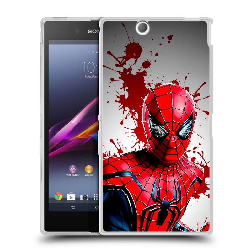 Силиконовый чехол на Sony Xperia Z Ultra с принтом Spiderman Человек паук Силиконовый чехол на Sony Xperia Z Ultra с принтом Spiderman Человек паук