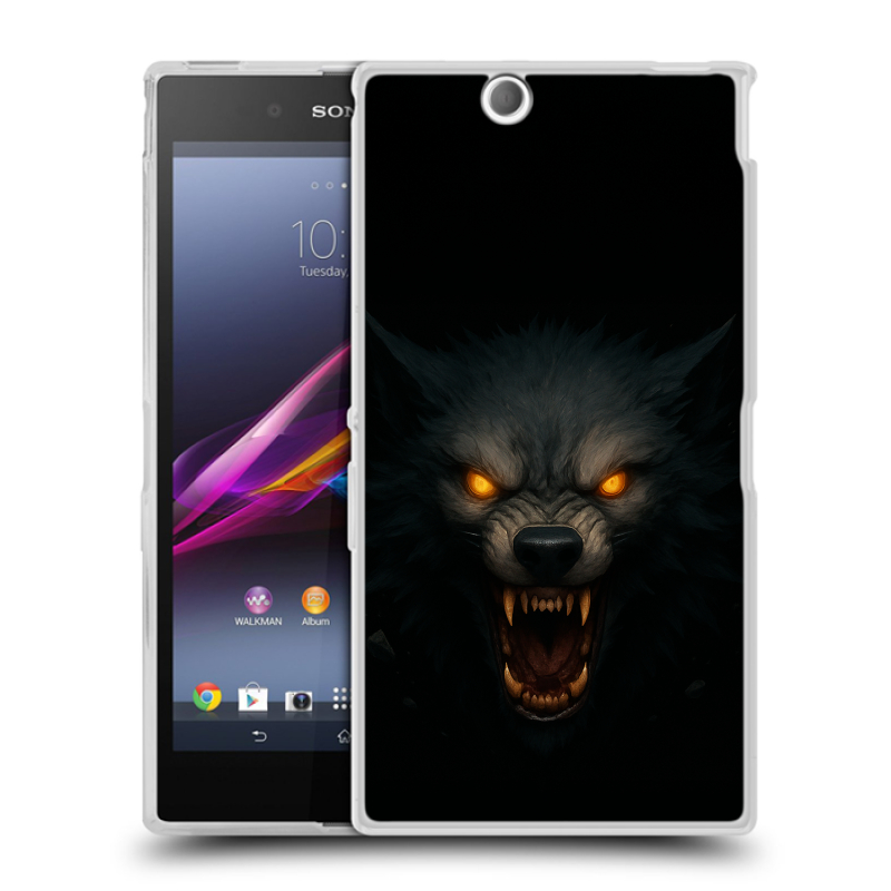 Силиконовый чехол на Sony Xperia Z Ultra с принтом Волк Силиконовый чехол на Sony Xperia Z Ultra с принтом Волк